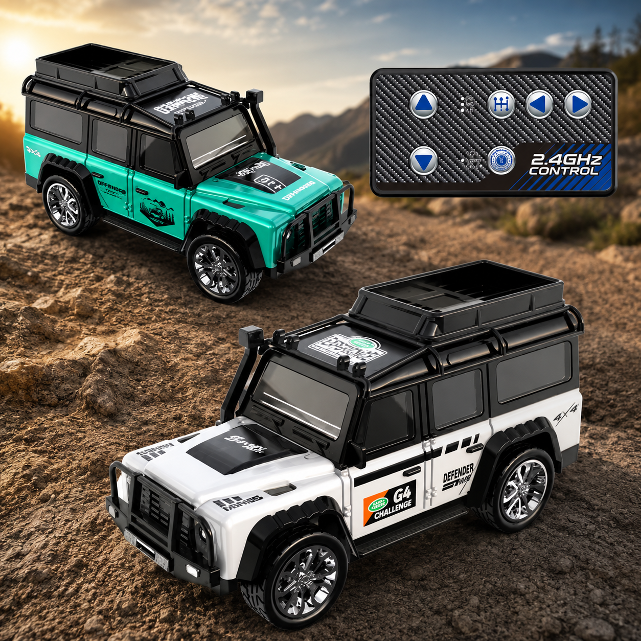Mini Rover RC 4x4 scala 1:64