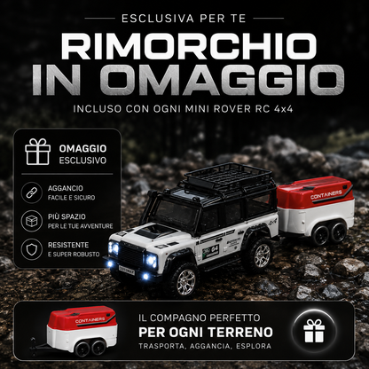 Mini Rover RC 4x4 scala 1:64